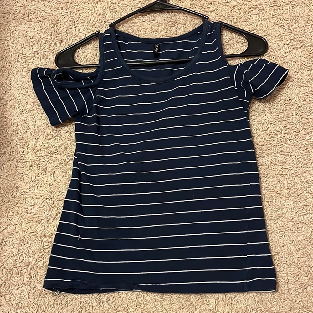 Splash off the shoulder tank top